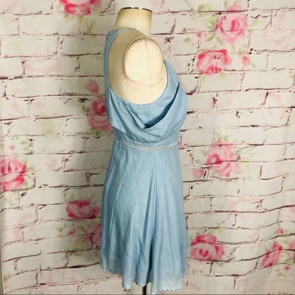 🔥🔥5 for $25🔥🔥 J.O.A. Light Blue off the shoulder fit and flare - Picture 7 of 11